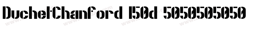 DuchetChanford-l50d字体转换
