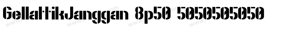 GellattikJanggan-8p50字体转换