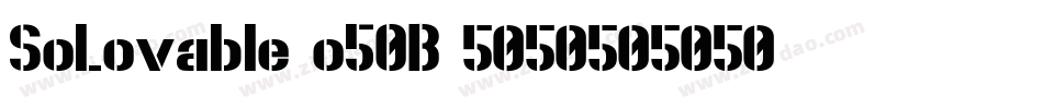SoLovable-o50B字体转换