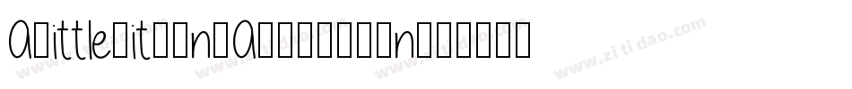 ALittleBitFancAaay-8rLn字体转换