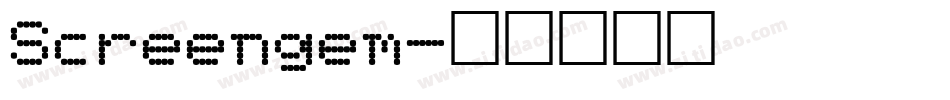 Screengem字体转换