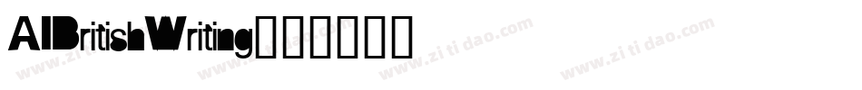 AIBritishWriting字体转换