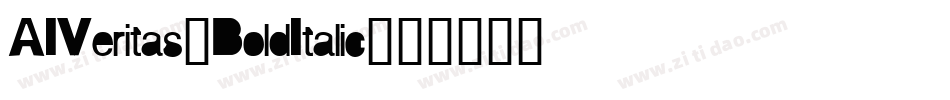 AIVeritas-BoldItalic字体转换