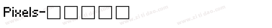 Pixels字体转换