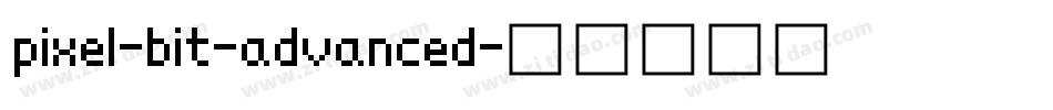 pixel-bit-advanced字体转换