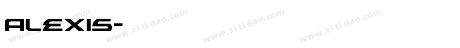 Alexis字体转换
