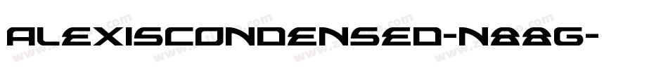AlexisCondensed-n88g字体转换