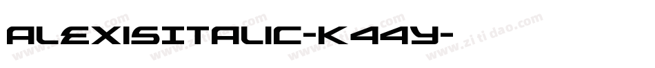 AlexisItalic-K44y字体转换