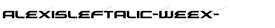 AlexisLeftalic-weex字体转换