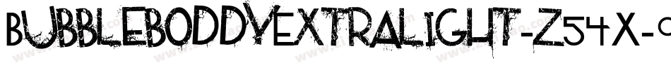 BubbleboddyExtralight-z54X字体转换