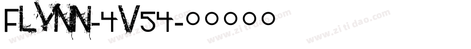 Flynn-4v54字体转换