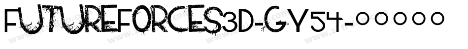 FutureForces3D-gY54字体转换
