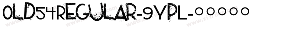 Old54Regular-9YpL字体转换