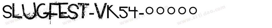 Slugfest-vK54字体转换