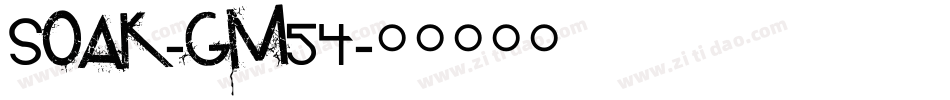 Soak-gm54字体转换