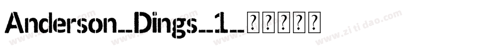 Anderson-Dings-1字体转换