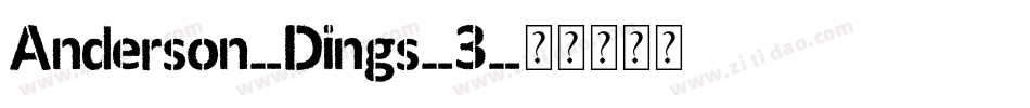 Anderson-Dings-3字体转换