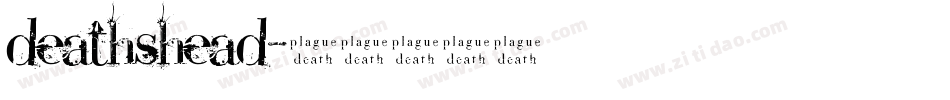 deathshead字体转换