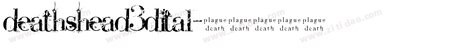 deathshead3dital字体转换