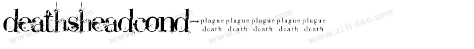 deathsheadcond字体转换