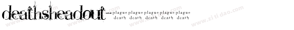 deathsheadout字体转换