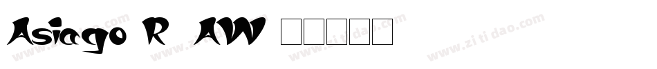 Asiago-R5AW字体转换