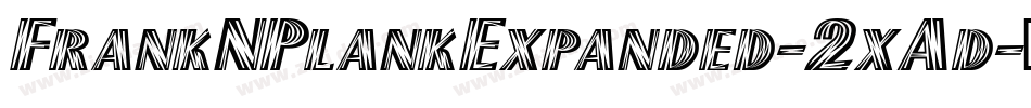 FrankNPlankExpanded-2xAd字体转换