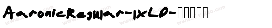 AaronicRegular-lXLD字体转换
