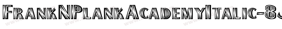 FrankNPlankAcademyItalic-8J1g字体转换