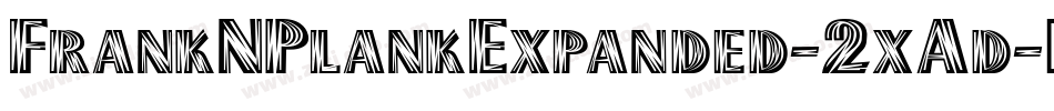 FrankNPlankExpanded-2xAd字体转换
