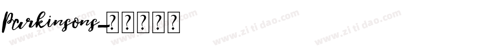 Parkinsons字体转换