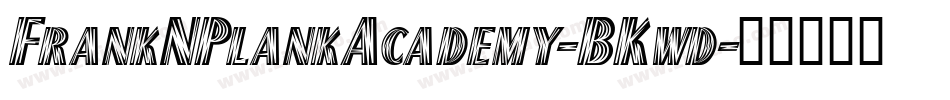 FrankNPlankAcademy-BKwd字体转换