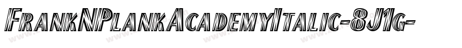 FrankNPlankAcademyItalic-8J1g字体转换