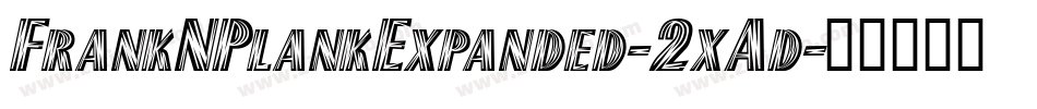 FrankNPlankExpanded-2xAd字体转换