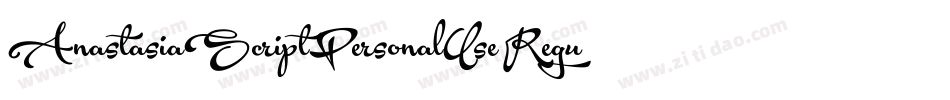 AnastasiaScriptPersonalUseRegular-KDVA字体转换