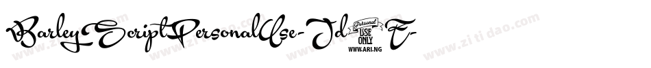 BarleyScriptPersonalUse-Jd3E字体转换