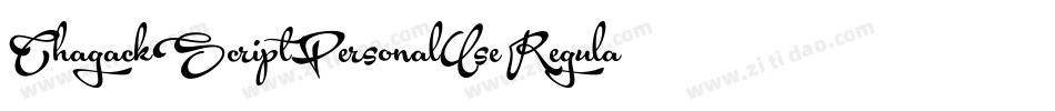 ChagackScriptPersonalUseRegular-oWBx字体转换