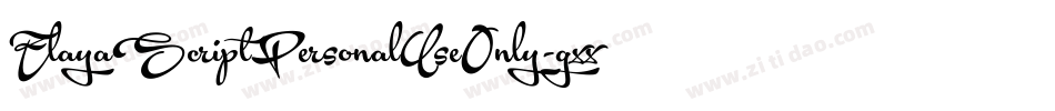 ElayaScriptPersonalUseOnly-gxxR3字体转换 ElayaScriptPersonalUseOnly-gxxR3字体转换