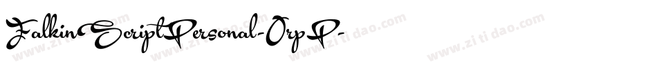 FalkinScriptPersonal-OrpP字体转换