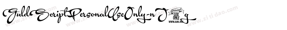 GuldScriptPersonalUseOnly-nJ2g字体转换