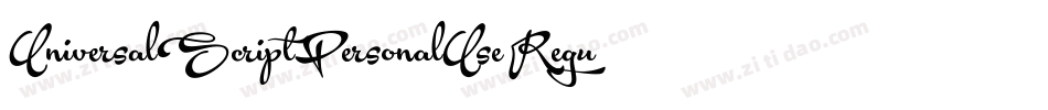 UniversalScriptPersonalUseRegular-zKMX字体转换 UniversalScriptPersonalUseRegular-zKMX字体转换