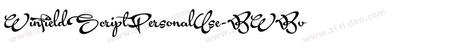 WinfieldScriptPersonalUse-BWBv5字体转换