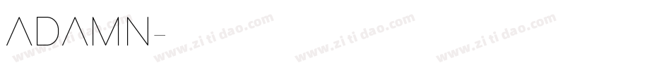 ADAMN字体转换