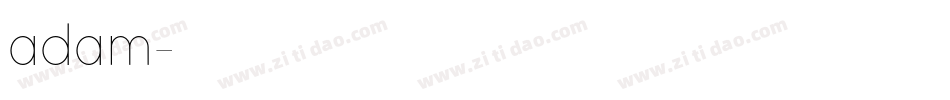adam字体转换