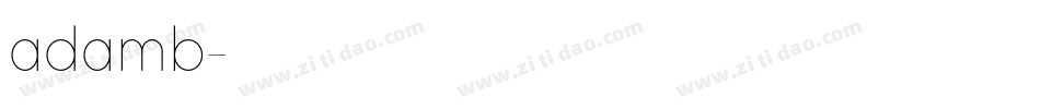 adamb字体转换