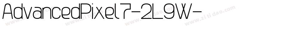 AdvancedPixel7-2L9W字体转换