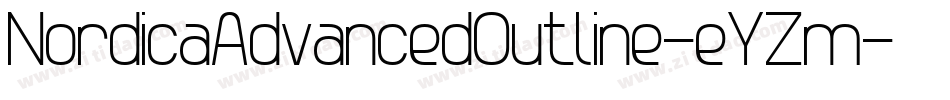 NordicaAdvancedOutline-eYZm字体转换