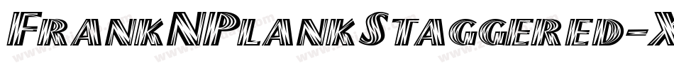 FrankNPlankStaggered-Xp1P字体转换