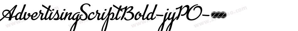 AdvertisingScriptBold-jyPO字体转换