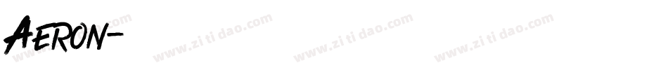 Aeron字体转换